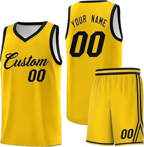 Uniformes de Baloncesto Personalizados para Adultos, Conjuntos de Uniformes de Baloncesto para Hombre, Jersey Universitario de Secado Rápido, Ropa de Baloncesto Transpirable de Talla Grande - Product Image 2