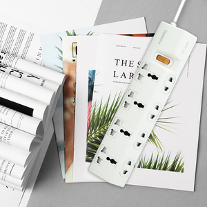 Multiprise de table 220-250V à 4 prises avec interrupteurs, logo personnalisé, usage commercial, 3000W, en ABS et cuivre - Product Image 4