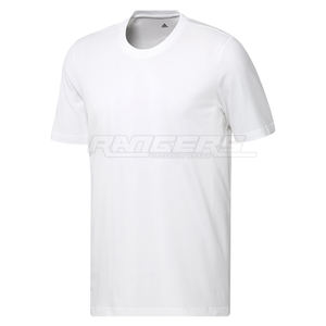 Camiseta de Alta Calidad para Hombre, Mezcla de Algodón, Marca Privada, Blanca, con Logotipo Personalizado, Transpirable, Informal, para Gimnasio - Product Image 2