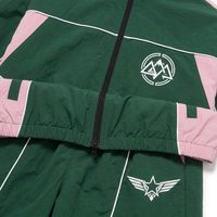Ensemble short et veste coupe-vent décontracté pour homme, couleur unie, réfléchissant et néon, collection été 2026