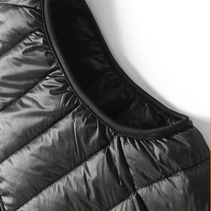 Gilets matelassés personnalisés pour hommes, en coton Montane, couleur noire, fermeture éclair, chauds pour l'hiver, légers, pour l'extérieur - Product Image 5