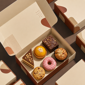 Caja de Regalo Personalizada de Lujo, Biodegradable y Ecológica para Galletas, Pasteles y Regalos, Empaque de Papel de Grado Alimenticio - Product Image 2