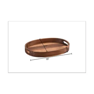 Bandeja de Servicio de Cerámica Estilo Americano Ecológica Premium para Buffet, Centro de Mesa para Bodas, Decoración de Eventos de Lujo, Hecha a Mano - Product Image 1