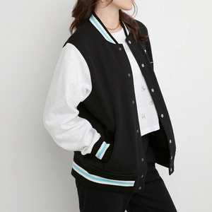 แจ็คเก็ตวาร์ซิตี้ผู้หญิงแบบขายส่ง OEM ผลิตตามสั่ง สำหรับฤดูหนาว ระบายอากาศได้ดี ผ้าวูล/วิสโคส  ปักโลโก้ได้ตามต้องการ ไซส์ใหญ่พิเศษ - Product Image 6