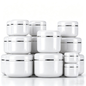 Skin Care Cream Box Packaging Unalilia WGCJ High Grade PP Empty Round White Cosmetic <b>Plastic</b> <b>Jar</b> Liner - Product Image 3