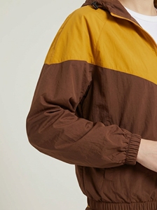 Chaqueta Deportiva con Capucha para Hombre, Diseño Color Block, Manga Larga, Cierre Elástico en la Cintura, Impermeable, Transpirable, Resistente al Viento, Tejido de Poliéster, para Invierno - Product Image 5