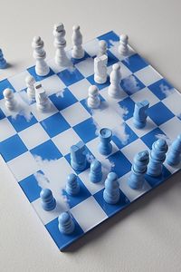 Échecs noir et blanc, objet artisanal en marbre, coffret d'échecs cadeau de mariage, échiquier cadeau d'entreprise, jeu d'accessoires de maison haut de gamme - Product Image 6