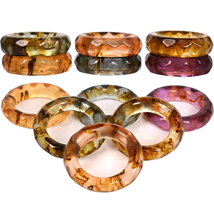 Anillos de servilleta de resina lujosos hechos a mano, color amarillo, diseño único de conejo, al precio más bajo. - Product Image 6