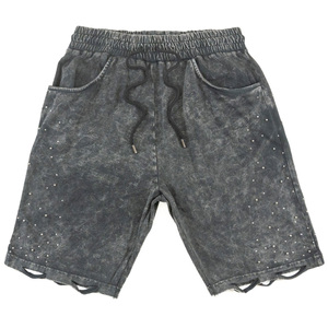 Shorts en jean imprimés délavés style vintage pour homme – Tendance et décontractés pour l'été et la plage – Qualité supérieure - Product Image 1