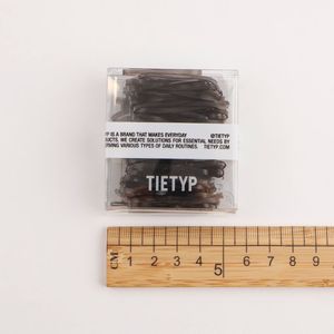 Élastiques à cheveux TIETYP, bandeaux en caoutchouc élastique, couleur unie, minimaliste, moderne, usage quotidien, pour femmes, emballage en carton, fabriqué en Corée - Product Image 6