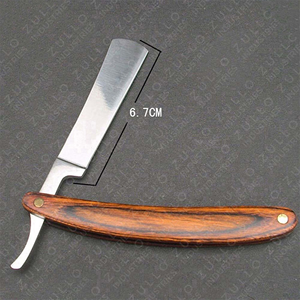 Navaja de barbero recta de acero inoxidable de la mejor calidad, soporte para cuchillas desechables, color personalizado, herramienta de afeitado OEM para salón de belleza para hombres - Product Image 5