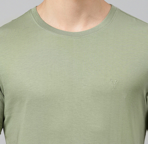 Camiseta de Algodón Lisa para Hombre, Diseño Personalizado OEM, Transpirable, Corte Regular, Cuello Redondo, Manga Corta, Estilo Urbano - Product Image 4