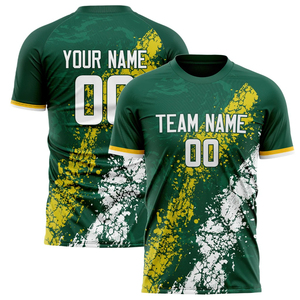 เสื้อฟุตบอลผ้าเจอร์ซีย์น้ำหนักเบาเสื้อฟุตบอลผ้านุ่มใส่สบายดีไซน์ใหม่ล่าสุด - Product Image 1
