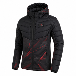 Chaqueta Acolchada Personalizada para Hombre, Invierno, Casual, Impermeable, Transpirable, Resistente al Viento, Tela de PU, Poliéster/Nailon, Cierre de Cremallera - Product Image 5