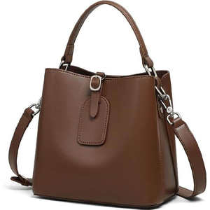 Sac fourre-tout en cuir véritable de haute qualité pour femme, grand sac à bandoulière, sac à main à poignée supérieure, sacoche décontractée de créateur, doublure en PU, élégant pour le quotidien - Product Image 3