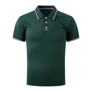 Polo pour homme à séchage rapide, couleur unie, col élastique, manches courtes, t-shirt de sport pour une tenue active - Product Image 3