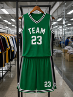 Conjuntos de Camisetas y Pantalones Cortos de Baloncesto Personalizados al por Mayor para Hombre, Uniformes de Baloncesto de Alto Rendimiento 100% Poliéster