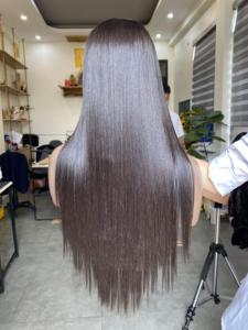 Bone Straight Vietnamese Virgin Remy Human Hair Front Wig Single Weft Wigs and <b>Bundles</b> - Product Image 6