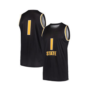 Dernier design de maillot de basket-ball respirant en polyester noir et rouge, maillot personnalisé, uniforme de basket-ball pour hommes - Product Image 4