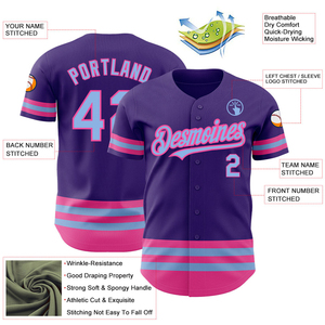 เสื้อเบสบอลขายส่งยอดนิยมปี 2026 ออกแบบเองได้ ปักลายโลโก้ด้วยเทคนิค Sublimation ผ้าโพลีเอสเตอร์ตาข่าย 100% ติดกระดุม - Product Image 3