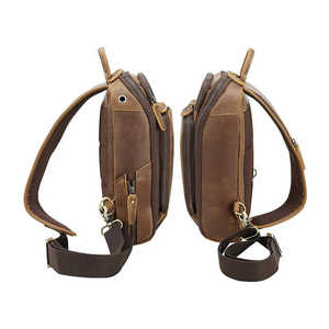 Wholesale Sialkot Pakistan Classic Fashion Crossbody Bag Pu <b>Leather</b> <b>Black</b> Messenger Unisex Sling Bag High Quality Waterproof - Product Image 2