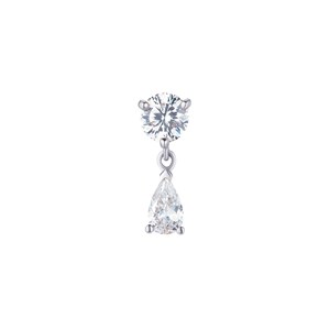 Boucles d'oreilles pendantes en forme de goutte de poire avec diamants, en or 14K 18K, argent 925, diamants de laboratoire, plaqué or, pour mariage, vente en gros - Product Image 3