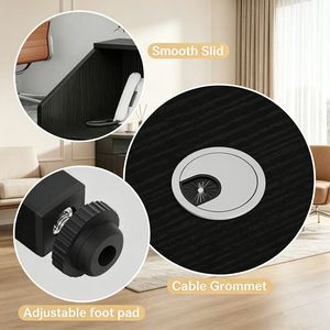 Scrivania di Ricezione Moderna e Lussuosa con Piedi Regolabili e Pannello Pieghevole, Arredo per Ufficio, Palestra, Hotel, Centro Commerciale, Scuola e Casse - Product Image 4