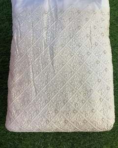 Luxury Sequin Embroidery Lace Fabric Floral Beaded Mesh Fabric African Wedding Party Dress Material - Product Image 1