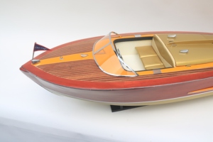 Modelo de Madera del Lancha Rápida Clásica Chris Craft Cobra, Réplica Vintage Hecha a Mano y Pulida, Artículo de Colección - Product Image 5