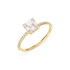 Anillos de Boda de Diamantes Cultivados en Laboratorio HPHT CVD de Oro Sólido de 14K, Precio de Fábrica REYES, Joyería Fina Minimalista para Mujer - Product Image 1