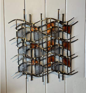 Décoration murale de haute qualité pour l'intérieur de la maison, cadre en métal, art mural, design floral doré, art mural le plus vendu, décoration intérieure - Product Image 4