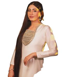 Vestido Salwar Kameez Indio-Pakistaní de Diseño Moderno 2025, Estilo Bollywood, Crepé Francés de Secado Rápido, para Fiestas y Bodas - Product Image 1