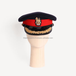 Gorra blanca uniforme de alta calidad con insignia de lingote, gorras de pico al por mayor, precio barato personalizado a la venta - Product Image 3