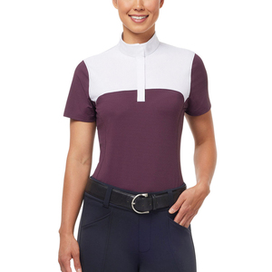 Summer Short-Sleeve <b>Equestrian</b> Polo Shirt for Men Horse Riding Clothing with Mesh Fabric Horse Riding Shirts - Product Image 1