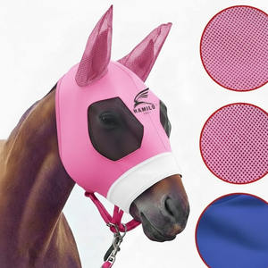 Masque anti-mouches pour chevaux 2026 : Meilleur design, protection UV, confortable, avec oreilles, respirant, élastique, et couvre-yeux en maille - Product Image 5