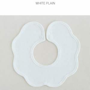 Bavoir bébé JALBEBE en coton doux à motif floral, avec bouton-pression, bavoir d'alimentation à bord festonné mignon, antibactérien, écologique, unisexe - Product Image 2