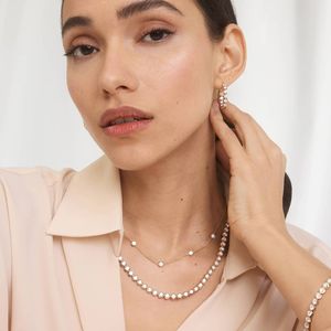 Illusion Lab-Grown Diamond <b>Necklace</b> In White Gold - Product Image 4