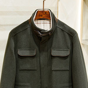 Chaqueta de Forro Polar Personalizada, Mezcla de Lana y Cachemira, Ecológica, para Viajeros, Estilo Nuevo de Otoño Invierno para Hombre, de Longitud Media - Product Image 3