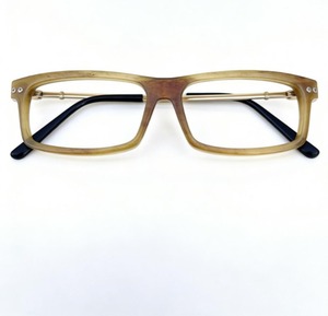 Lunettes de vue uniques faites à la main, design large et rond, en corne de buffle naturelle, monture optique - Product Image 6