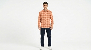 Men's Blue Plaid Long Sleeve <b>Shirt</b> Casual Button Front Woven Flannel <b>Shirt</b> for Everyday Fashion - Product Image 6