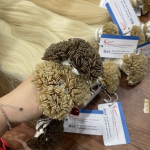 ผมต่อแบบเคราตินปลายแบน เกรดพรีเมียม แท้จากเส้นผมมนุษย์  ตรงธรรมชาติ สีสวยแบบเปียโน  พร้อมส่งจำนวนมาก - Product Image 4