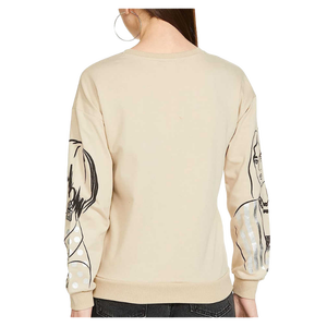 Sweat-shirt unisexe à manches longues OEM, coupe ample, style urbain décontracté, en mélange de coton - Product Image 2