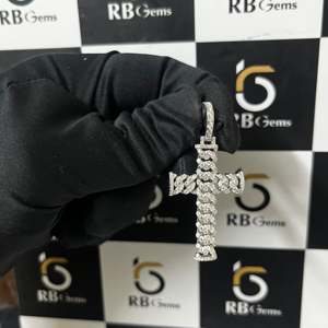 จี้สร้อยคอเพชรสวิส VVS Moissanite 925สเตอริ่งชุบทอง18K - Product Image 2