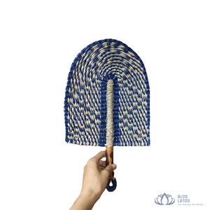 [HIGH QUALITY] | Handmade Seagrass Hand Fan Vintage Style Handheld Air Cooling Fan For Wall Hanging Art from Vietnam - Product Image 1