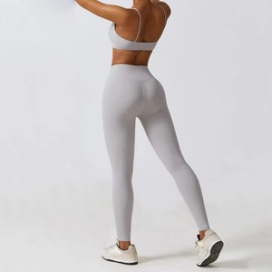 Conjuntos Deportivos de 2 Piezas para Mujer, Diseño a Rayas, Transpirables, Cintura Alta, Levanta Glúteos, para Gimnasio, Fitness, Yoga - Product Image 2