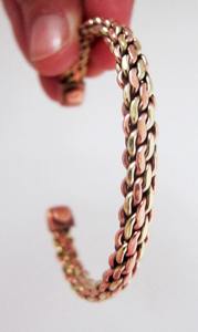 Pulsera de cobre, pulsera magnética de cobre, pulsera de cobre curativa, pulsera de cobre para hombre, brazalete de cobre para mujer, brazalete de cobre ajustable. - Product Image 4