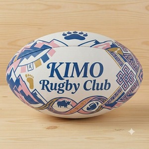 Ballons de rugby personnalisés avec logo imprimé, haute adhérence, pour entraînement et matchs, tailles mini, modulaires et senior, directement du fabricant OEM. - Product Image 1