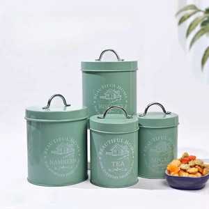 Conteneur en métal de qualité supérieure pour ustensiles de cuisine, produit de cuisine à usage domestique, design classique noir martelé - Product Image 6