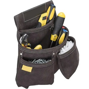 Genuine Leather <b>Tool</b> <b>Belt</b> Bag Professional Pocket Carpenters <b>Tool</b> <b>Pouch</b> Framers Combo Bag <b>Tool</b> <b>Belt</b> Kit - Product Image 3