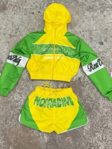 <b>Pink</b> Y2K Unisex Customized Breathable <b>Tracksuit</b> Set Hooded Jacket Shorts Letter Print 100% Cotton Fleece Fabric Winter - Product Image 4